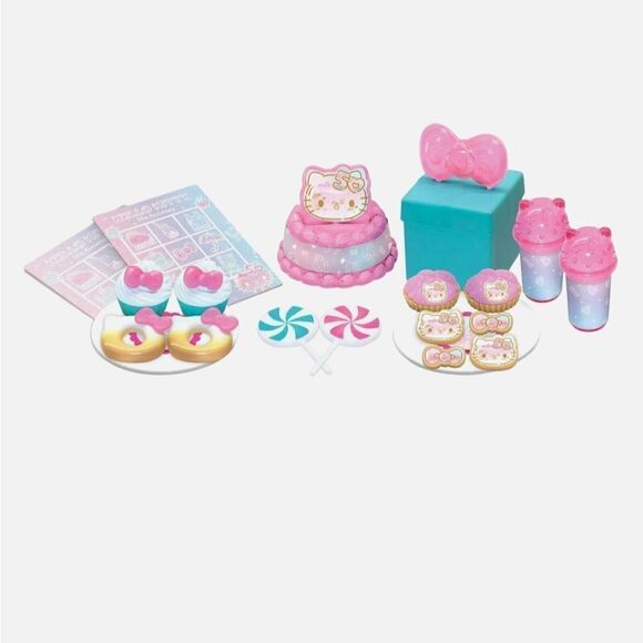 MY LIFE HELLO KITTY NWT 50 th ANNIVERSARY PARTY PLAY SET - Picture 2 of 10